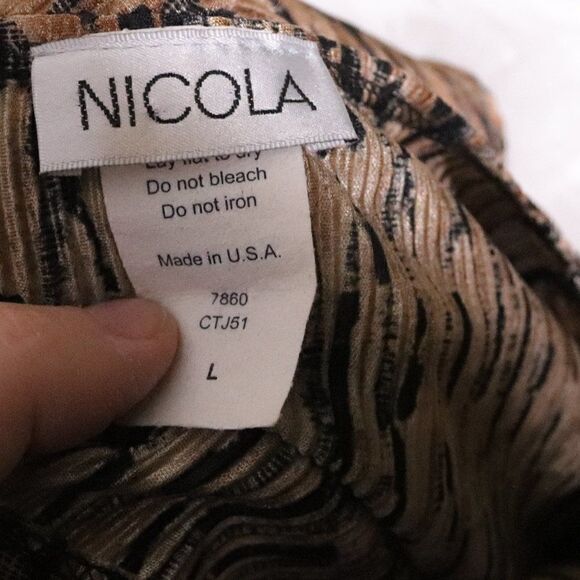 Vintage | 1990's Short Sleeve Printed Top Large - Picture 5 of 7